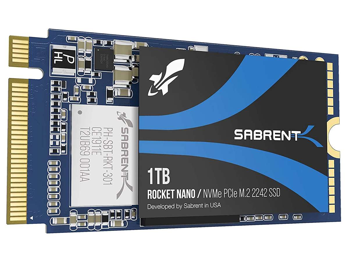  Sabrent 1TB Type 2242 M.2 PCIe (NVMe) SSD storage