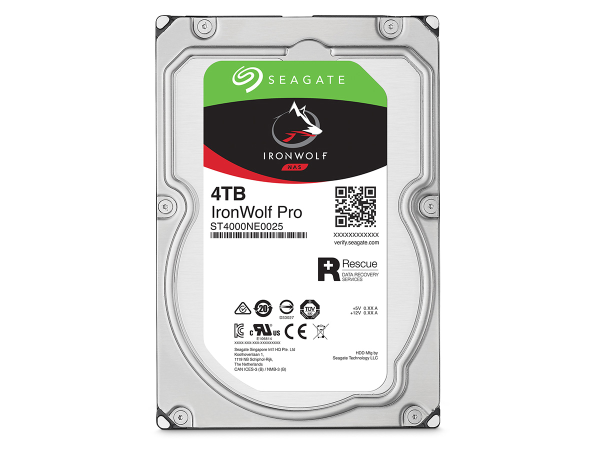 Seagate Ironwolf Pro 4TB 3.5in NAS 24/7 HDD storage